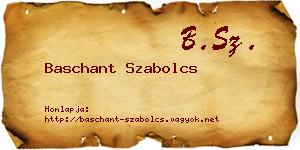 Baschant Szabolcs névjegykártya